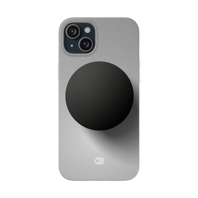 Grey Lite Phone Case for iPhone - Matte Onyx Sphere