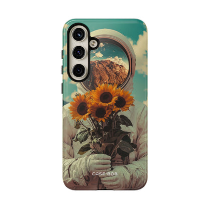 Sonnenblumen-Astronaut Samsung S24 Plus Case - Tough
