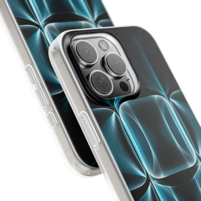 Translucent Cyber Grid · Lite Phone Case for iPhone ·  Teal