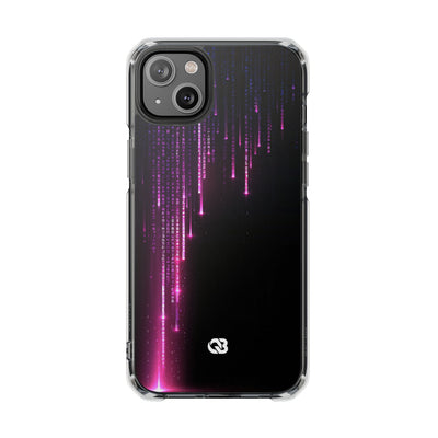 Binary Cascade · Clear Impact Magnetic Phone Case for iPhone · Black
