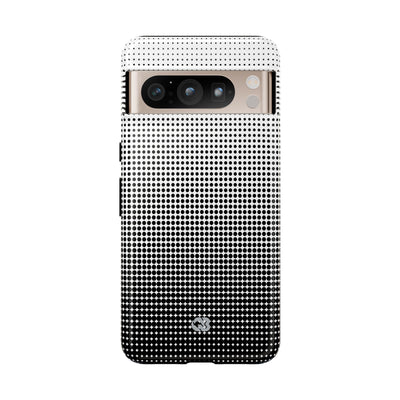 Black Tough Phone Case for Google Pixel - Obsidian Halftone Flux