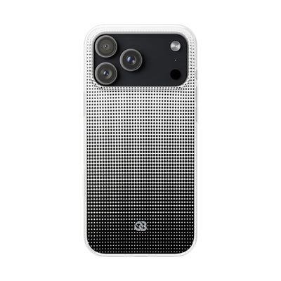 Black Lite Phone Case for iPhone - Obsidian Halftone Flux