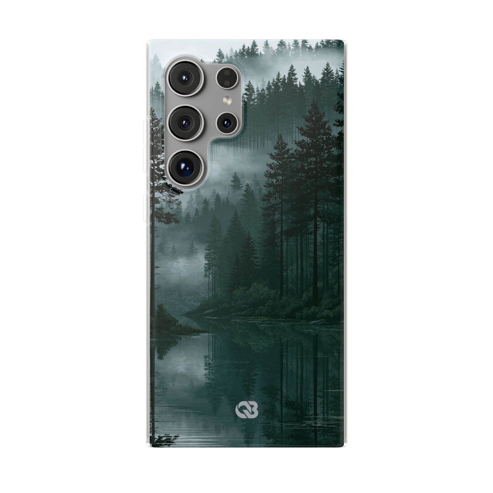 Green Lite Phone Case for Samsung - Misty Evergreen Mirror