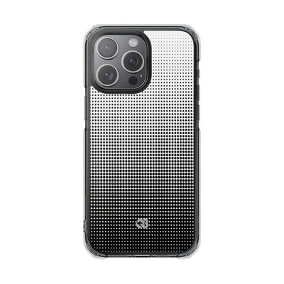 Black Impact MagSafe Phone Case for iPhone - Obsidian Halftone Flux
