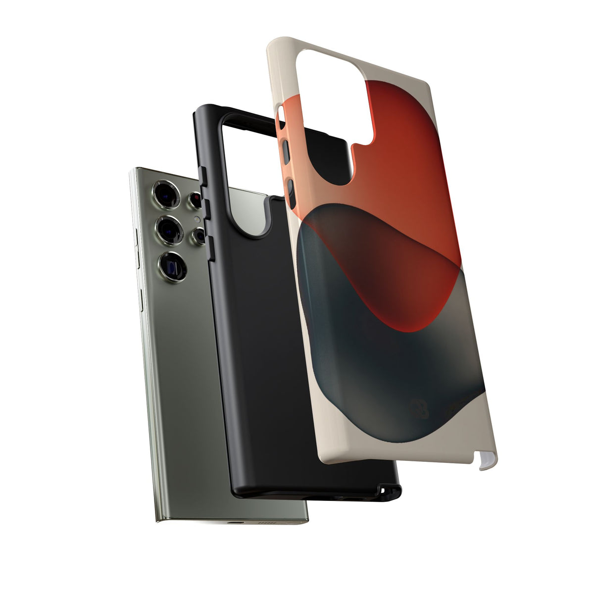 Translucent Crimson Form · Tough Phone Case for Samsung · Red