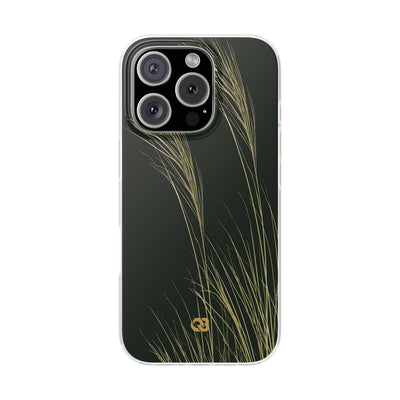 Green Lite Phone Case for iPhone - Midnight Gilded Grass
