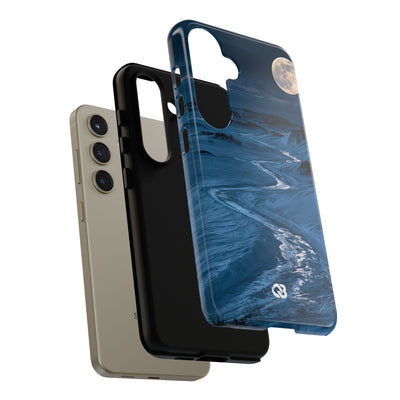 Arctic Moon Drift · Tough Phone Case for Samsung · Blue