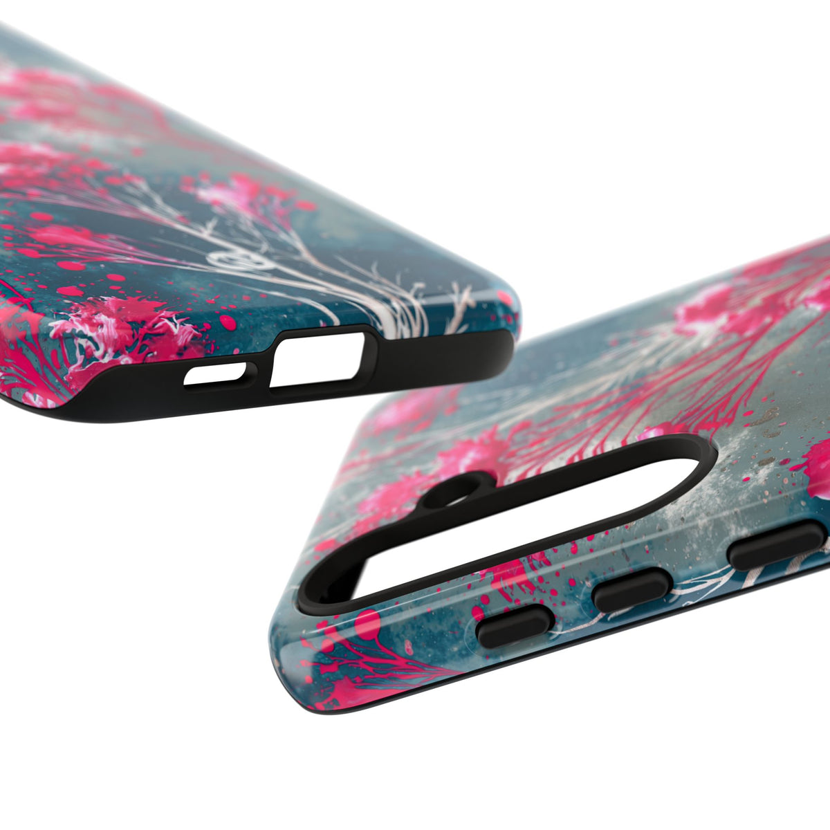 Cyber Blossom · Tough Phone Case for Samsung · Teal