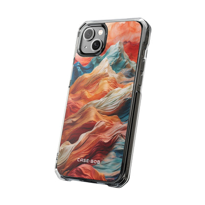 Fabric Peaks Cream iPhone 14 Plus Case - Impact