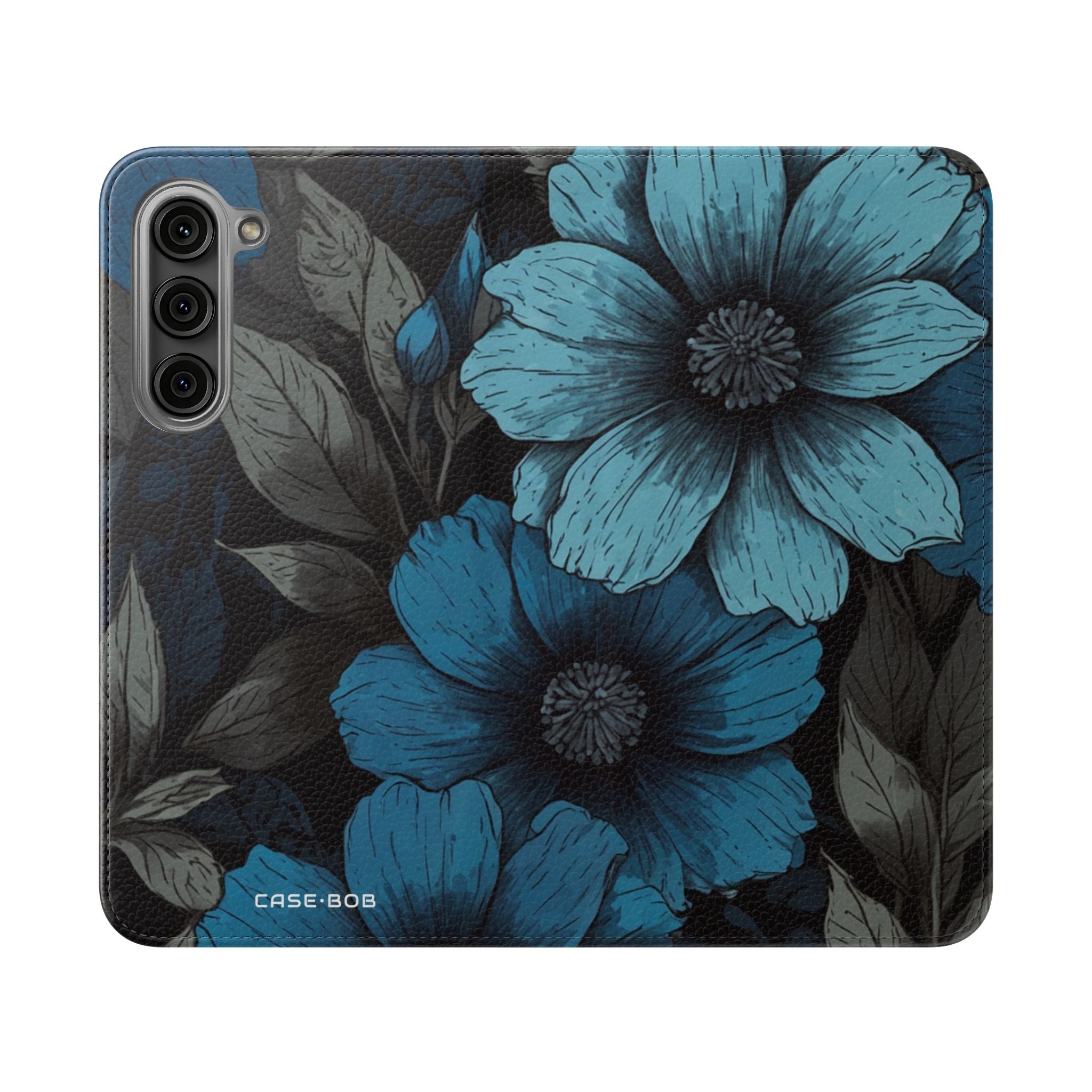 Blue Petal Bloom - Samsung S23+ Case - Wallet