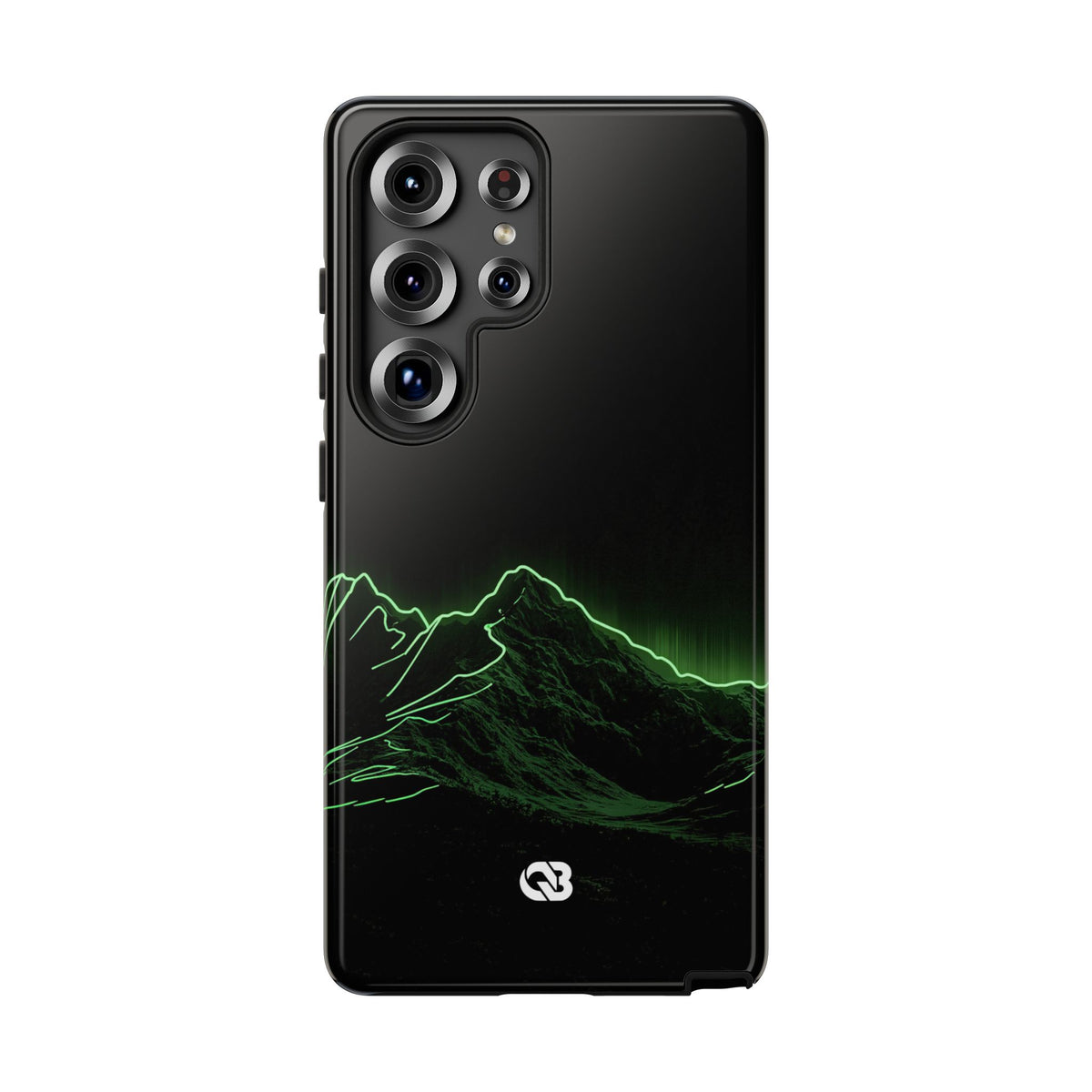 Nordic Mountain Contour · Tough Phone Case for Samsung · Black