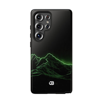 Nordic Mountain Contour · Tough Phone Case for Samsung · Black