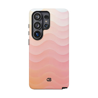 Blush Horizon Waves · Tough Phone Case for Samsung · Pink
