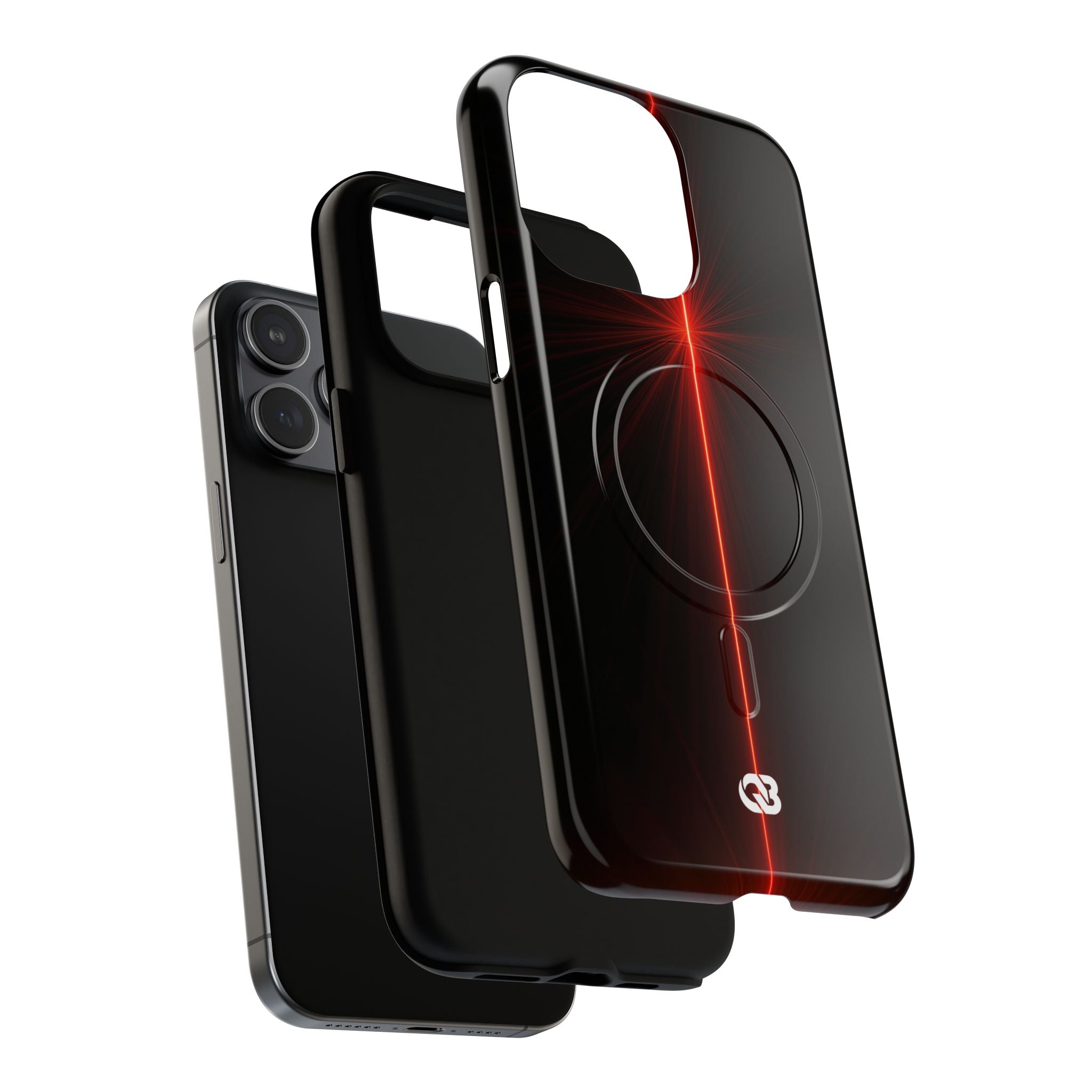 Red Tough 2.0 Magsafe Phone Case for iPhone - Crimson Flare Vector