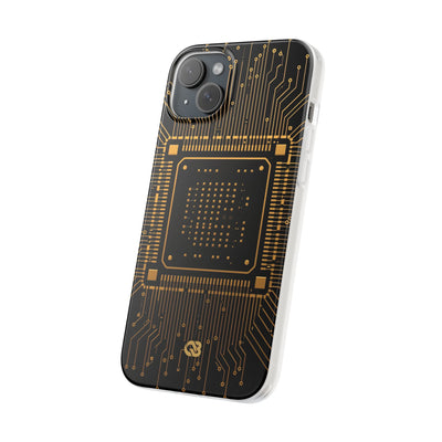 Gold Lite Phone Case for iPhone - Cyber Gold Processor