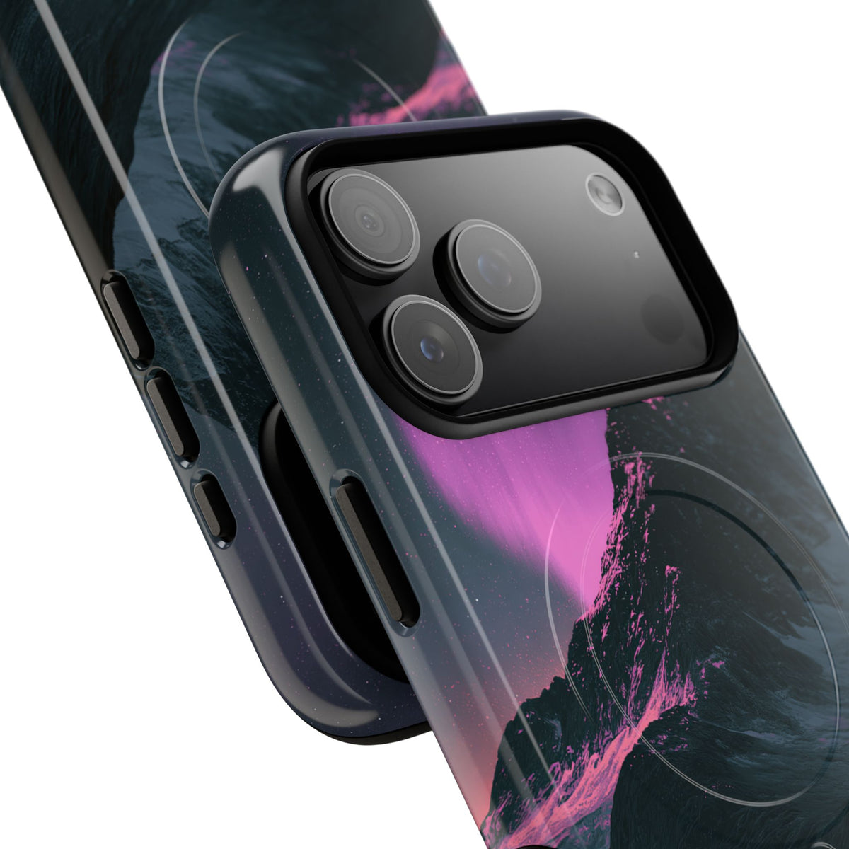 Arctic Aurora Summit · Tough 2.0 Magnetic Phone Case for iPhone · Black