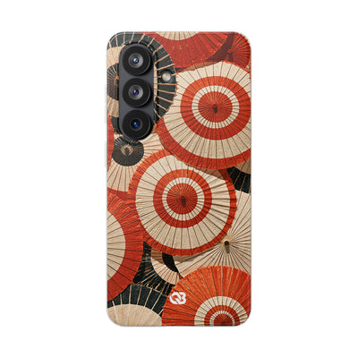 Vermilion Wagasa Motif · Lite Phone Case for Samsung · Red