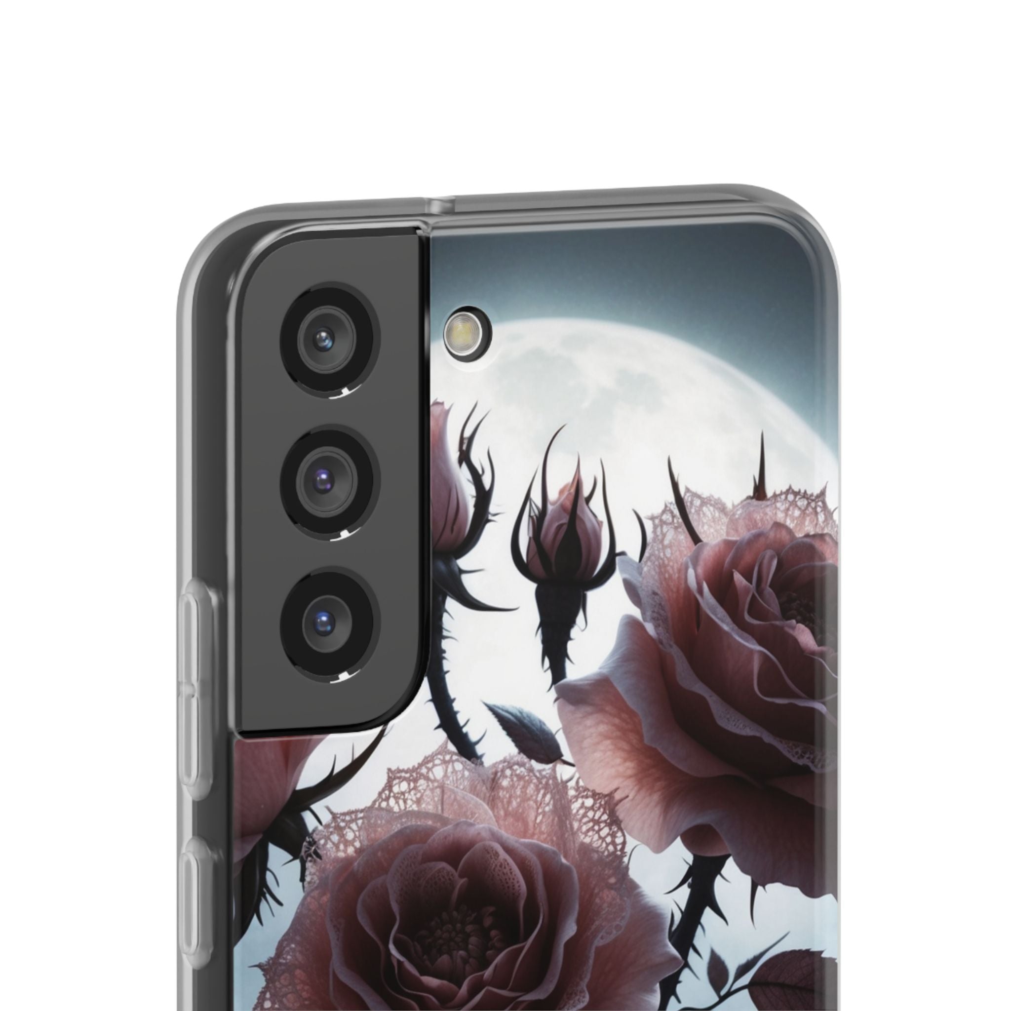 Lunar Lace Petals · Soft Phone Case for Samsung