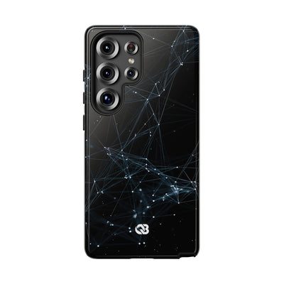 Black Tough Phone Case for Samsung - Arctic Neural Mesh