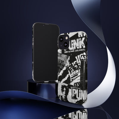 Underground Punk Collage · Tough Phone Case for iPhone · Black