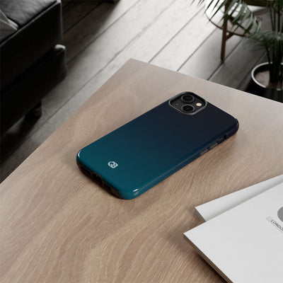 Teal Tough Phone Case for iPhone - Abyss Teal Haze