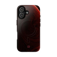 Red Tough 2.0 Magsafe Phone Case for iPhone - Crimson Flare Flux