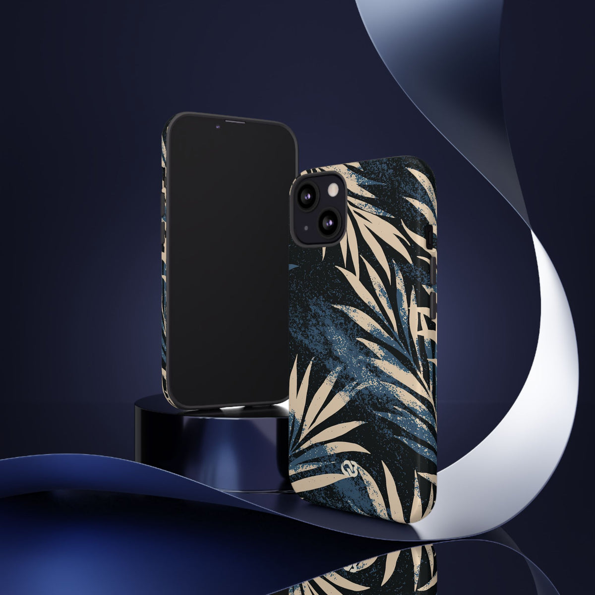 Indigo Palm Horizon · Tough Phone Case for iPhone · Blue