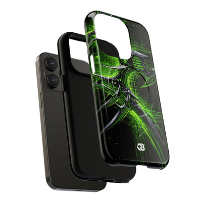 Cyber Sigil Grid · Tough 2.0 Magnetic Phone Case for iPhone · Green