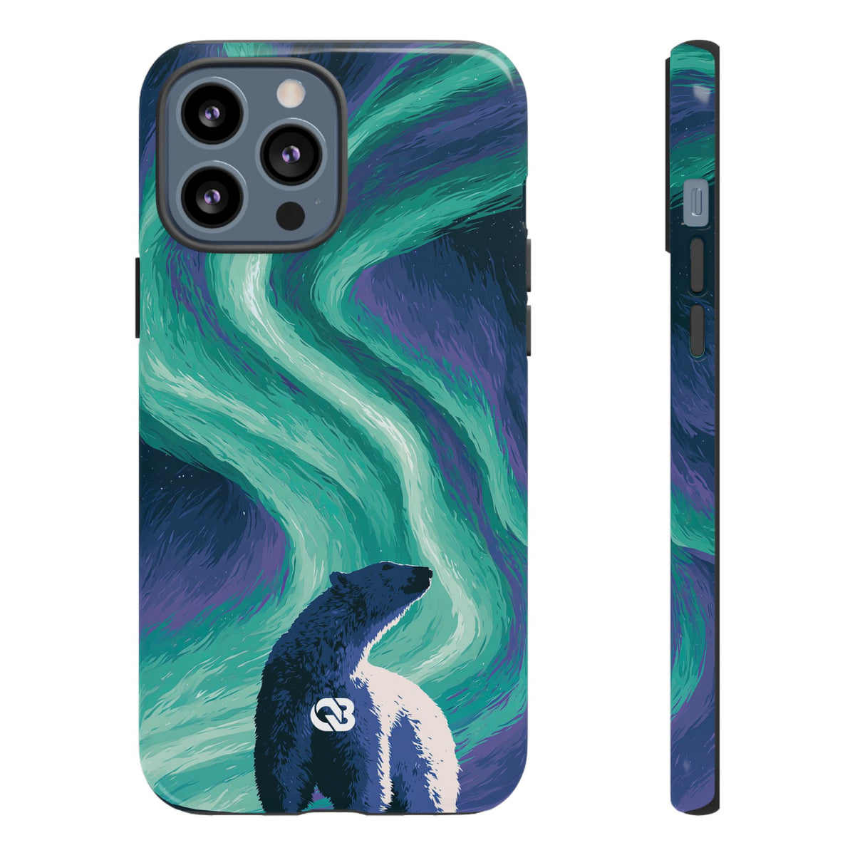 Arctic Aurora Bear · Tough Phone Case for iPhone · Teal
