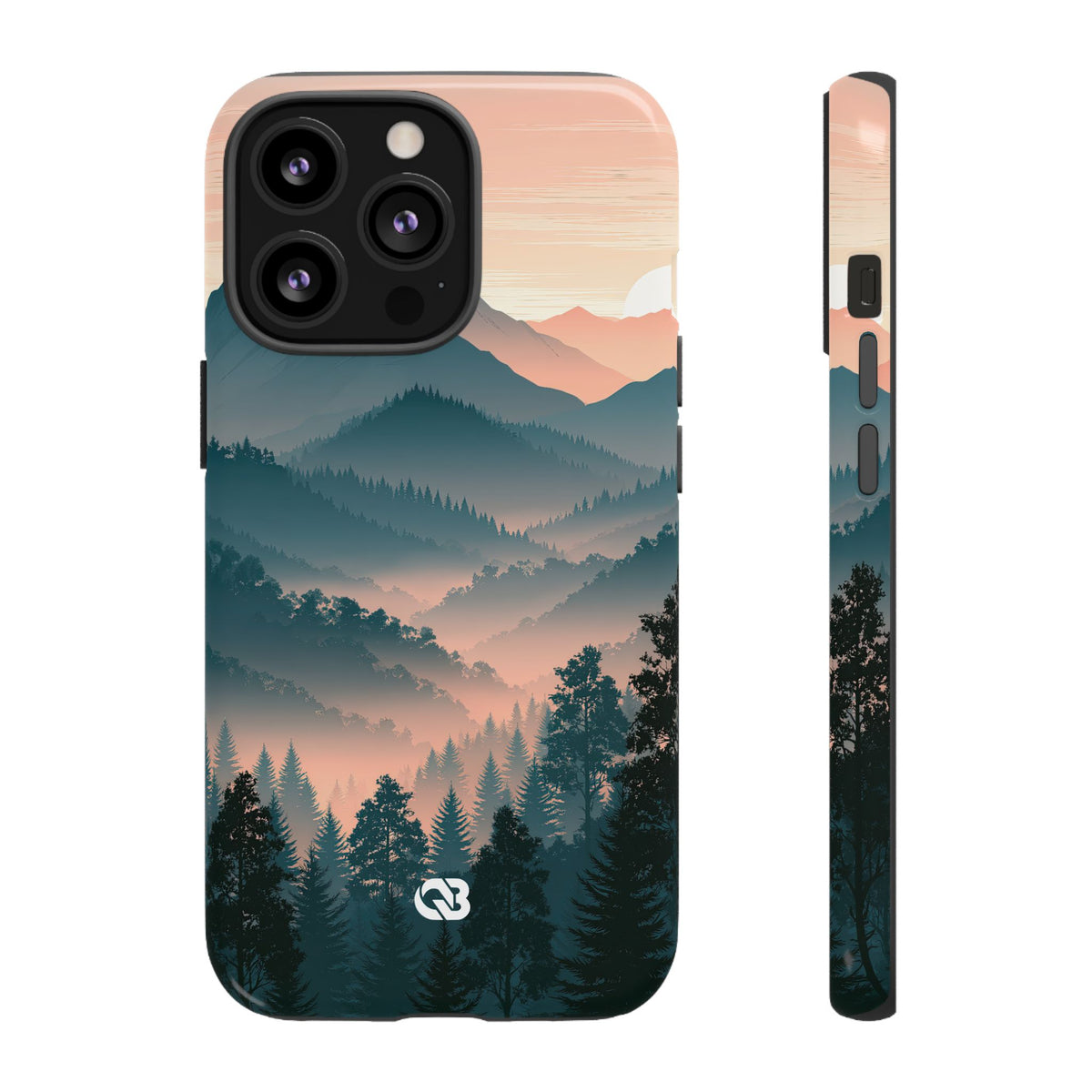 Misty Pine Summit · Tough Phone Case for iPhone · Green
