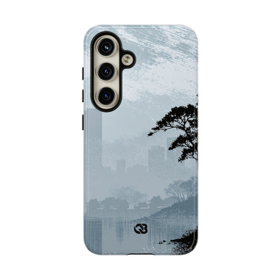 Grey Tough Phone Case for Samsung - Steel Slate Zen