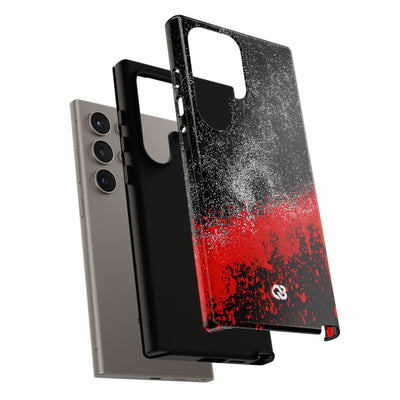 Crimson Noir Drip · Tough Phone Case for Samsung · Black