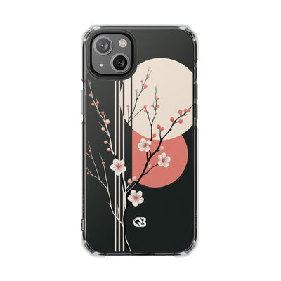 Nocturne Sakura Branch · Clear Impact Magnetic Phone Case for iPhone ·  Black
