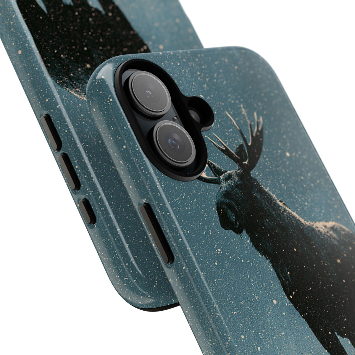 Nordic Boreal Moose · Tough Phone Case for iPhone · Blue