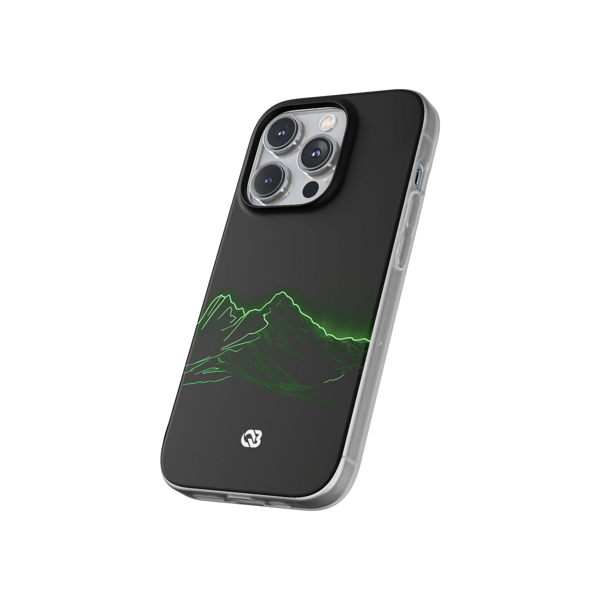 Nordic Mountain Contour · Lite Phone Case for iPhone ·  Black