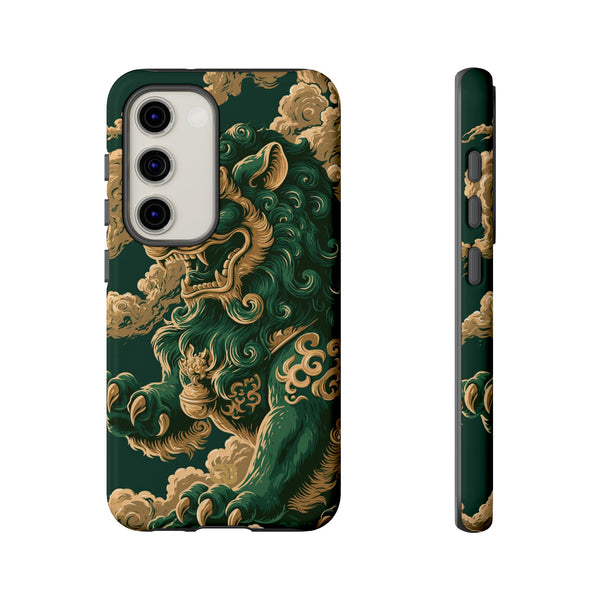 Imperial Guardian Lion · Tough Phone Case for Samsung · Green