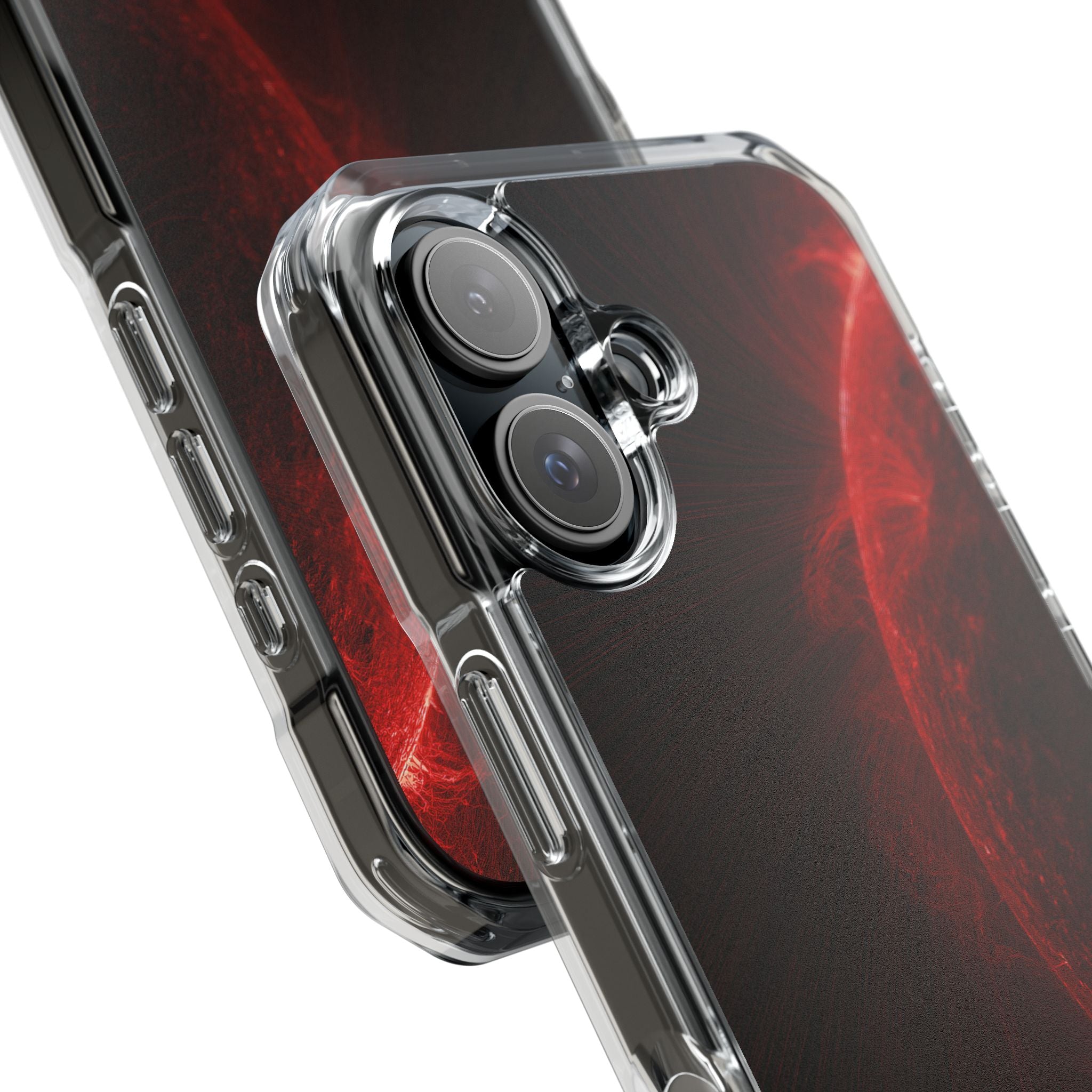 Red Impact MagSafe Phone Case for iPhone - Solar Crimson Flare
