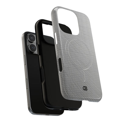 Grey Tough 2.0 Magsafe Phone Case for iPhone - Chrome Mesh Warp