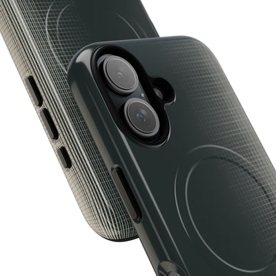 Grey Tough 2.0 Magsafe Phone Case for iPhone - Charcoal Tech Grid