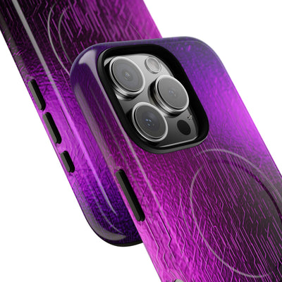 Violet Cyber Circuit · Tough 2.0 Magnetic Phone Case for iPhone · Purple