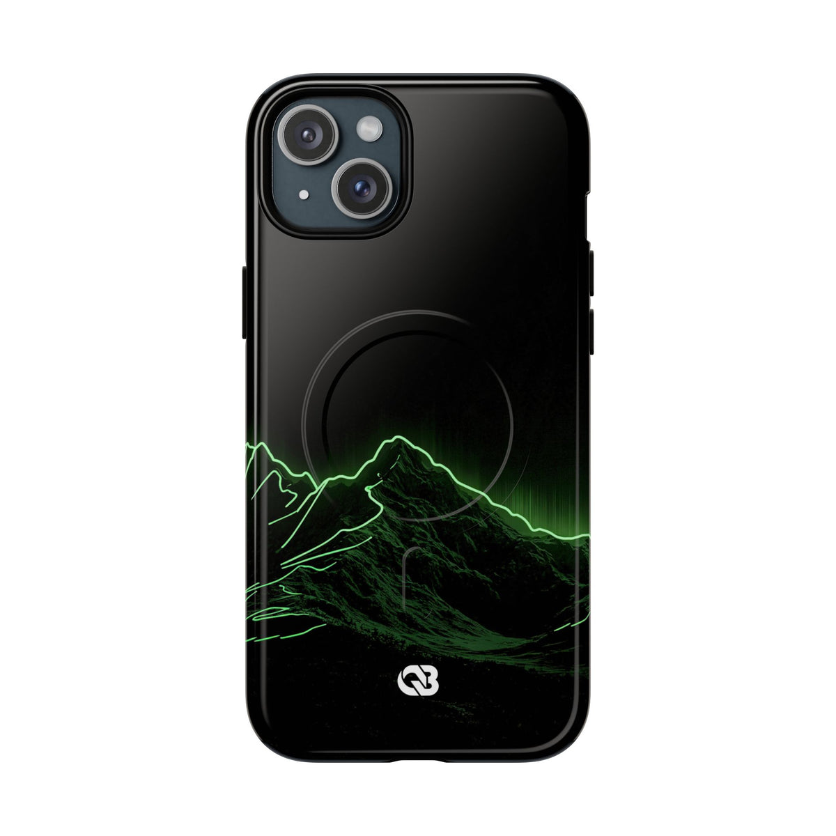 Nordic Mountain Contour · Tough 2.0 Magnetic Phone Case for iPhone · Black