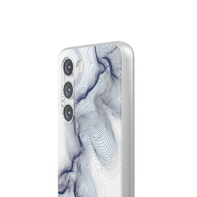 White Lite Phone Case for Samsung - Nordic Ridge Topo