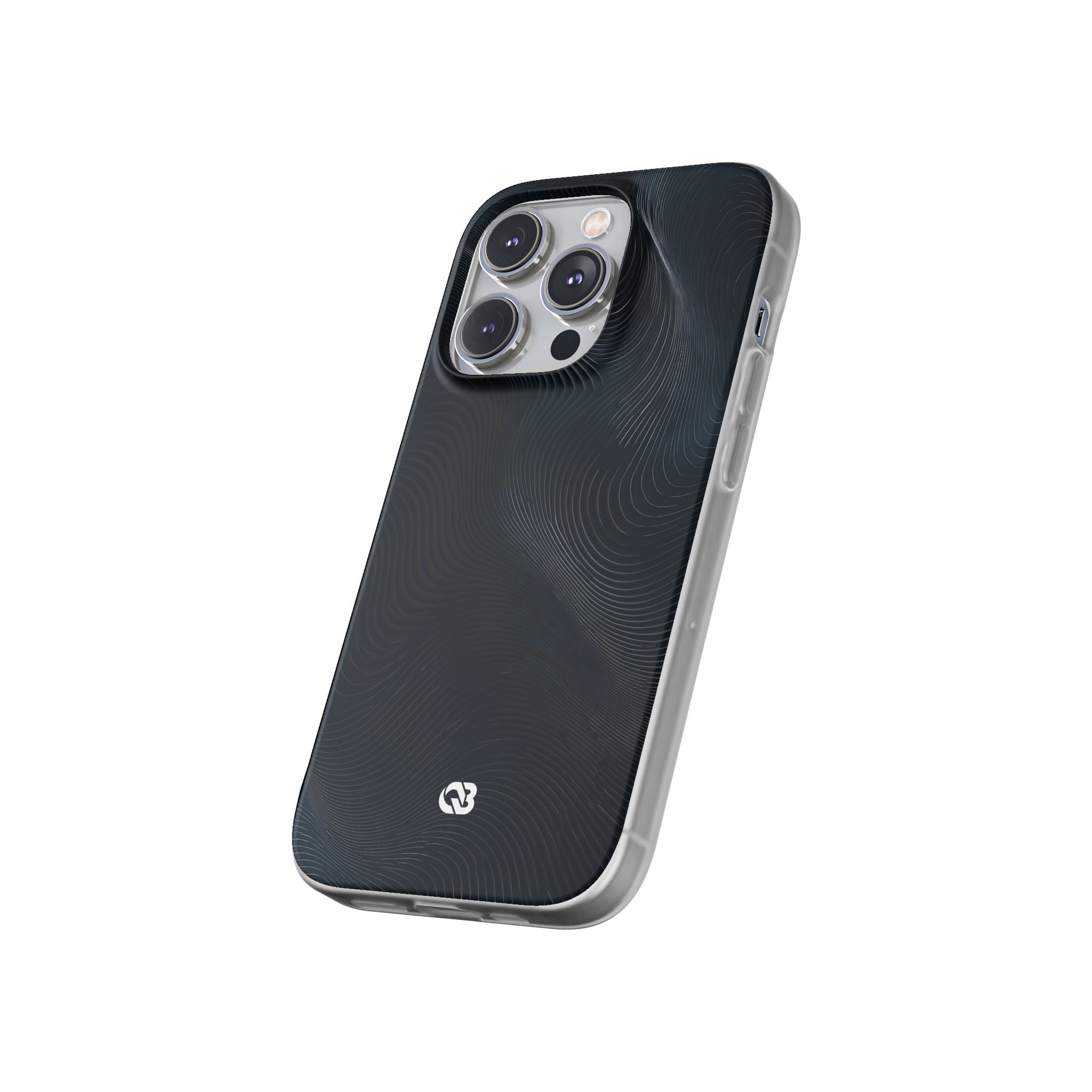 Black Lite Phone Case for iPhone - Obsidian Ridge Flux
