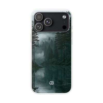 Green Lite Phone Case for iPhone - Misty Evergreen Mirror