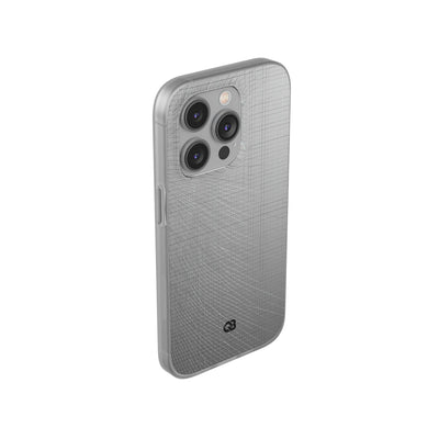 Grey Lite Phone Case for iPhone - Chrome Mesh Warp