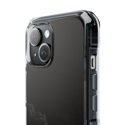 Crimson Fog Void · Clear Impact Magnetic Phone Case for iPhone ·  Black