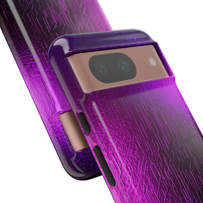 Violet Cyber Circuit · Tough Phone Case for Pixel ·  Purple