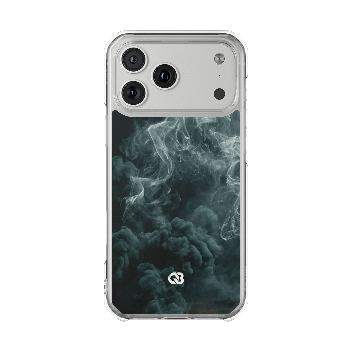 Luminescent Vapor Drift · Clear Impact Magnetic Phone Case for iPhone · Teal