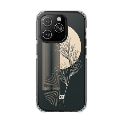 Black Impact MagSafe Phone Case for iPhone - Obsidian Sand Willow