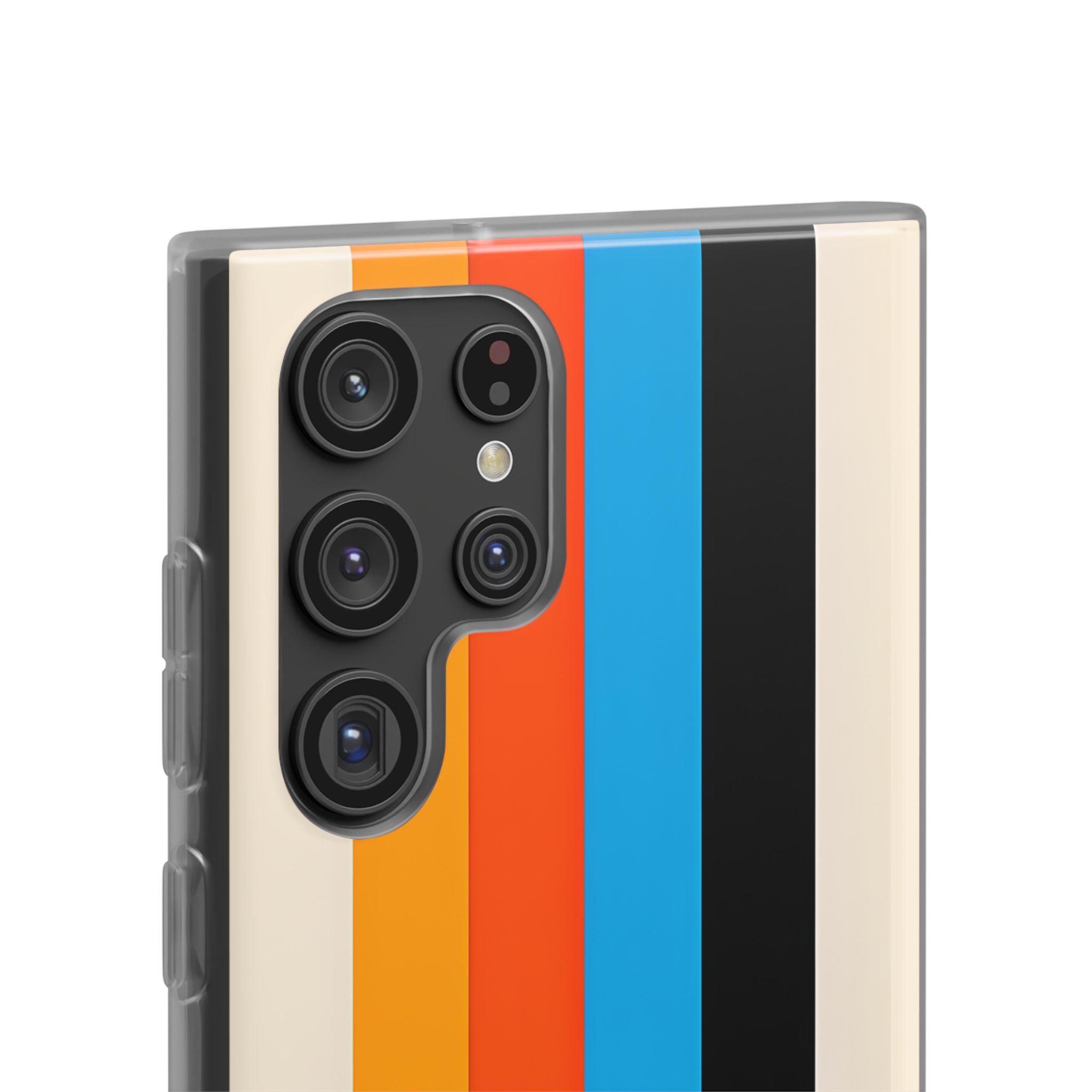 Retro Racing Stripes · Soft Handyhülle für Samsung